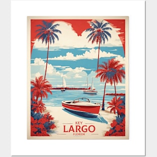 Key Largo Florida United States of America Tourism Vintage Poster Posters and Art